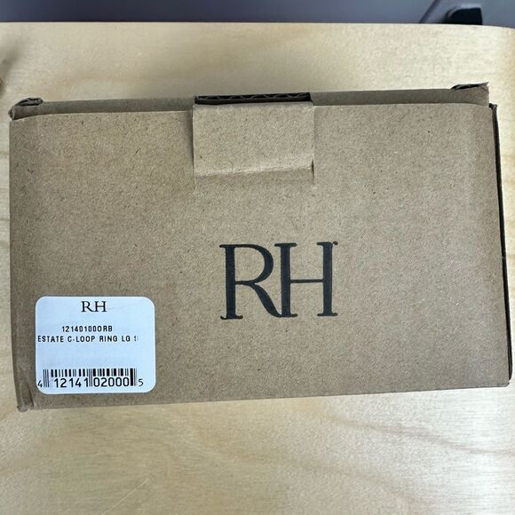 NWB Restoration Hardware Estate C-Loop Drapery Rings Large Bronze set of 7 - Picture 5 of 8